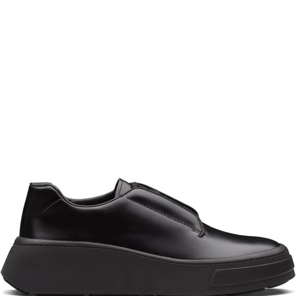 Prada brushed leather Derby shoes
